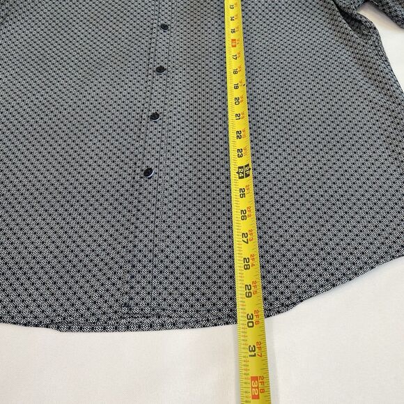 Tasso Elba Men's Geometric Print 100% Cotton Button Down Long Sleeves L - Picture 6 of 8